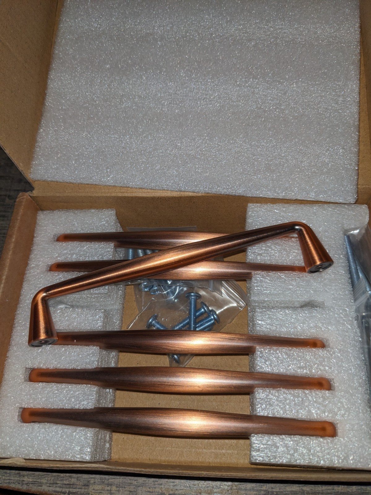 6 Pk Goo-Ki Antique Copper Cabinet Pulls 5in 128mm Hole Centers Drawer Handles 6 Pk Goo-Ki Antique Copper Cabinet Pulls 5in 128mm Hole Centers Drawer Handles