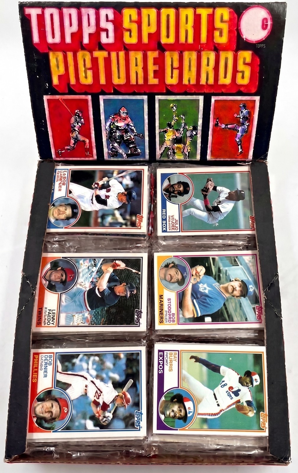 (1) 1983 Topps Baseball Factory Sealed Rack Pack Gwynn Sandberg Boggs 51 Cards