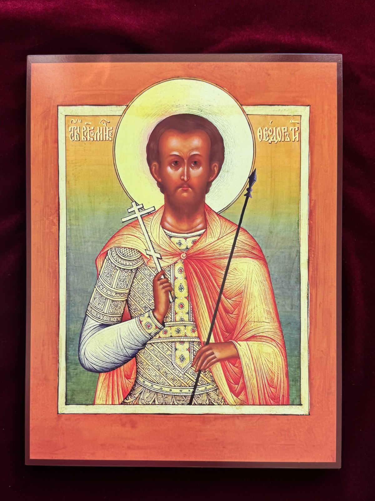 Orthodox Icon of Saint Theodore the Tyro – Holy Great Martyr and Warrior icon