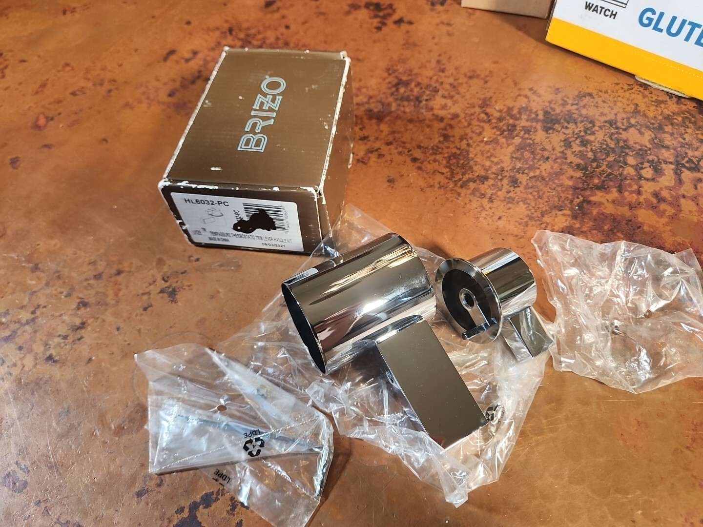 BRIZO HL6032-PN THERMOSTATIC TRIM HANDLE KIT - LEVER NEW BRIZO HL6032-PN THERMOSTATIC TRIM HANDLE KIT - LEVER NEW