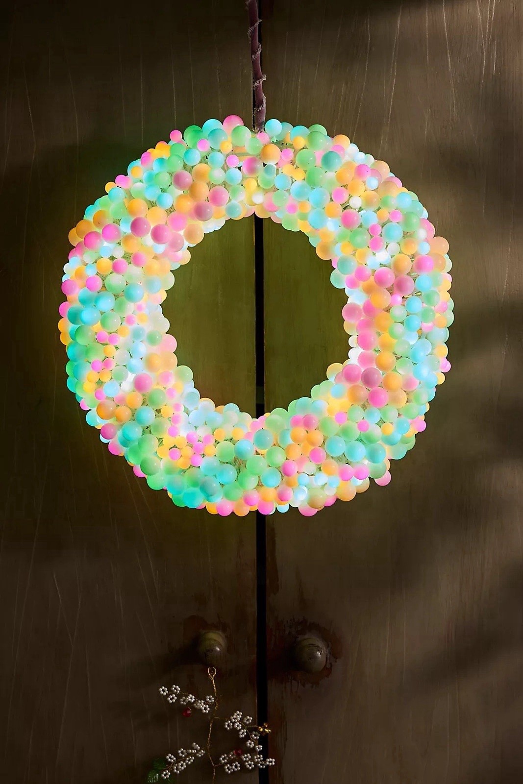 Anthropoligie Terrain Stargazer 2-Function Light Wreath White or Muti Color NIB