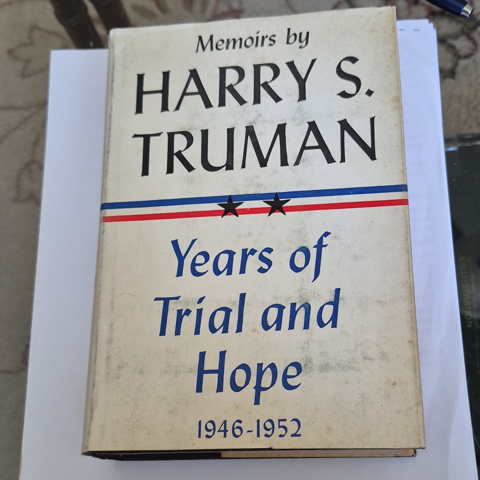 Harry S. Truman Memoirs: Years of Trial and Hope 1946-1952 Hardcover DJ
