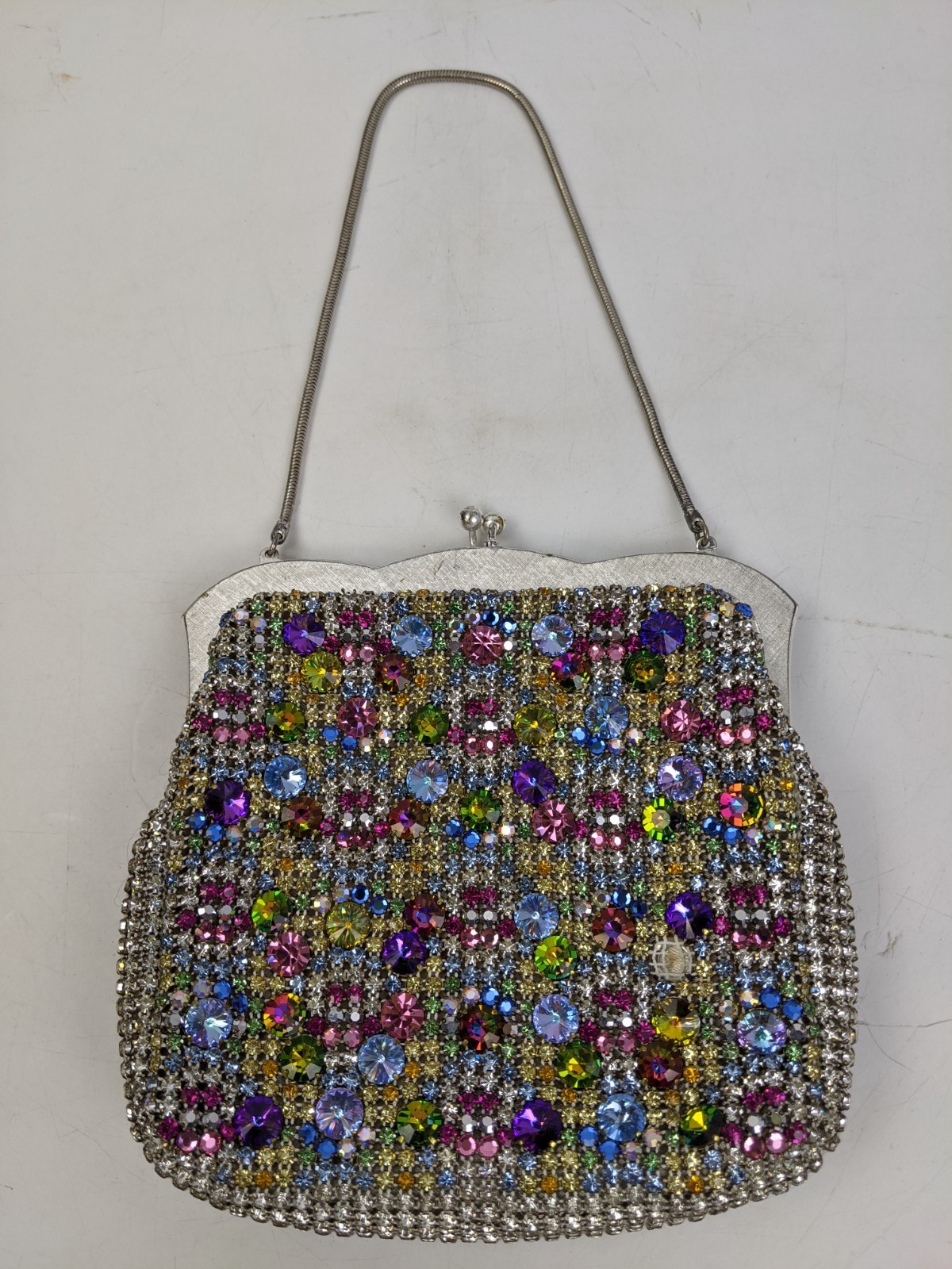 L\'Etoile by Pam Austrian Crystal Jeweled Evening Bag Clutch Vintage Austria