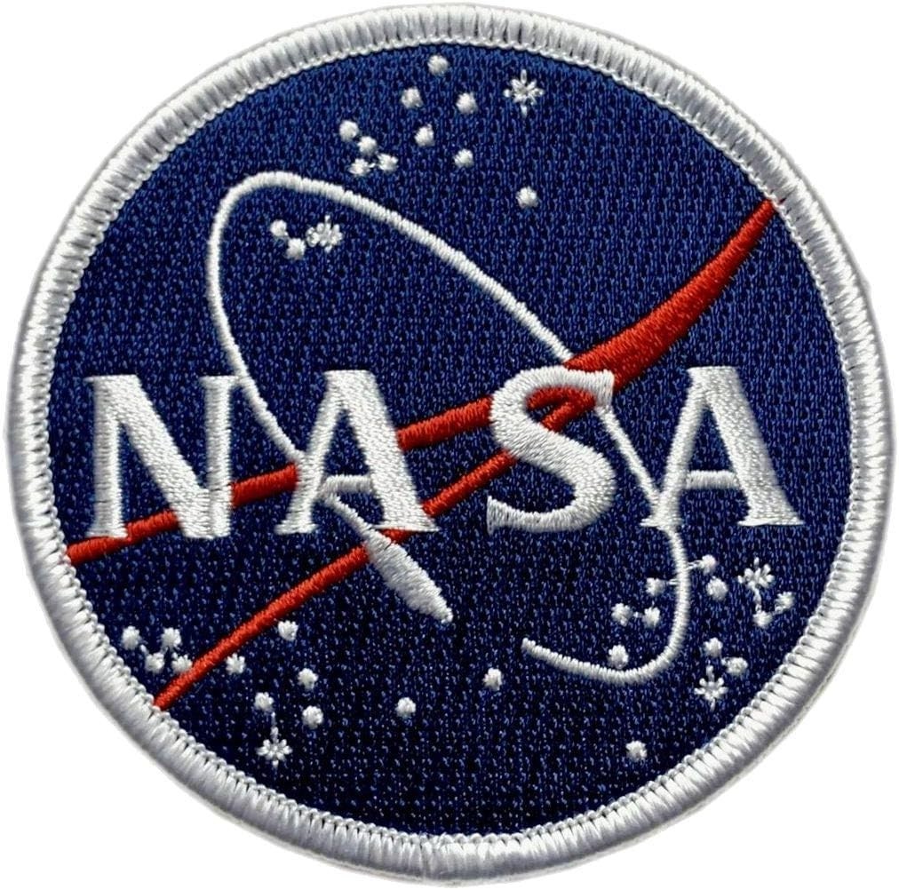 Nasa Logo Space Embroidered Iron On Patch 3.25 inch