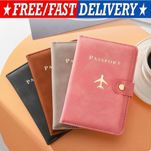 RFID Passport Holder Travel Wallet Cover Card Ticket Organizer Unisex