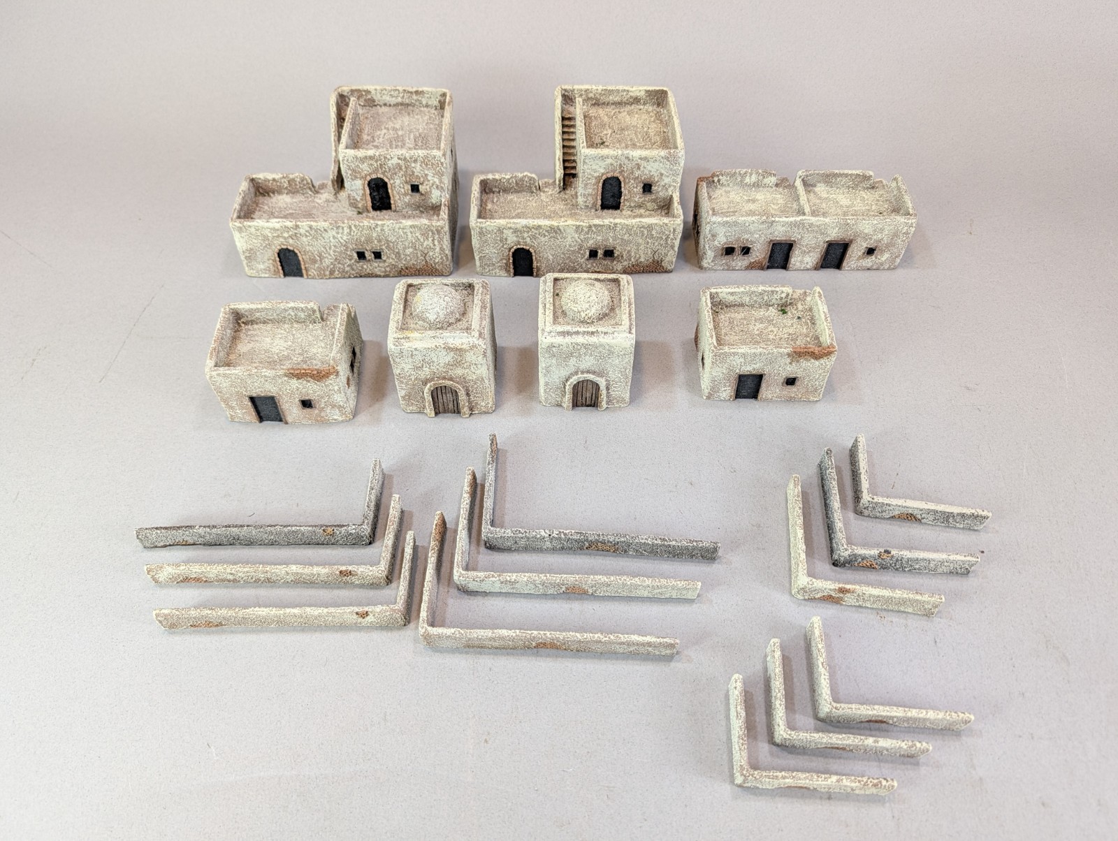 Battlefield in a Box LOT Desert Houses Walls Buildings BB225 BB215 BB222 BB223