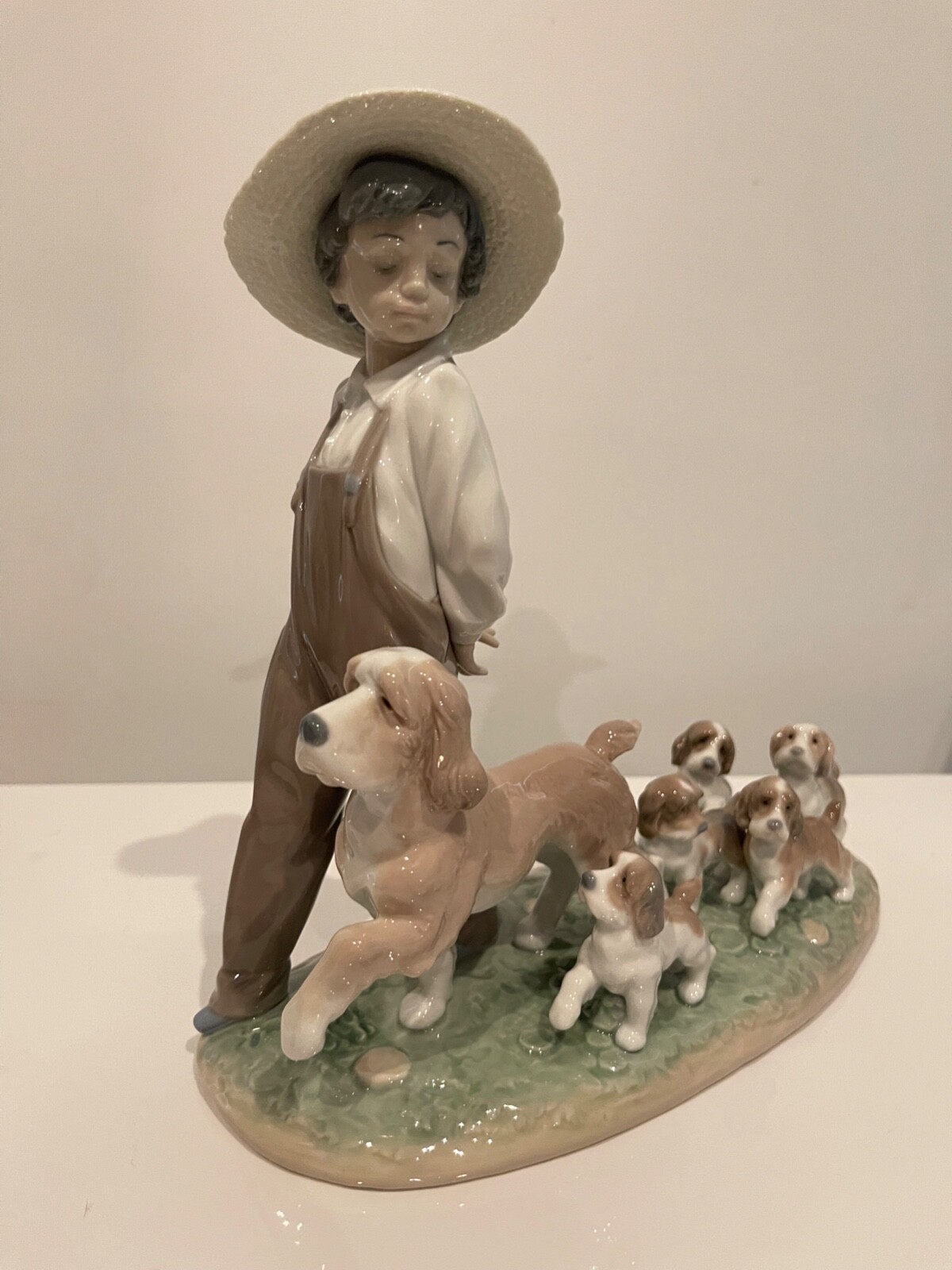 Lladro My Little Explorer Boy with Dogs Figurine. New In Box. Lladro My Little Explorer Boy with Dogs Figurine. New In Box.