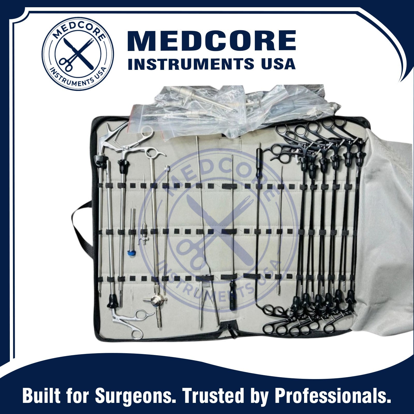 German Grade 28 Pcs Laparoscopic Surgery Set Laparoscopy Endoscopy Instruments German Grade 28 Pcs Laparoscopic Surgery Set Laparoscopy Endoscopy Instruments