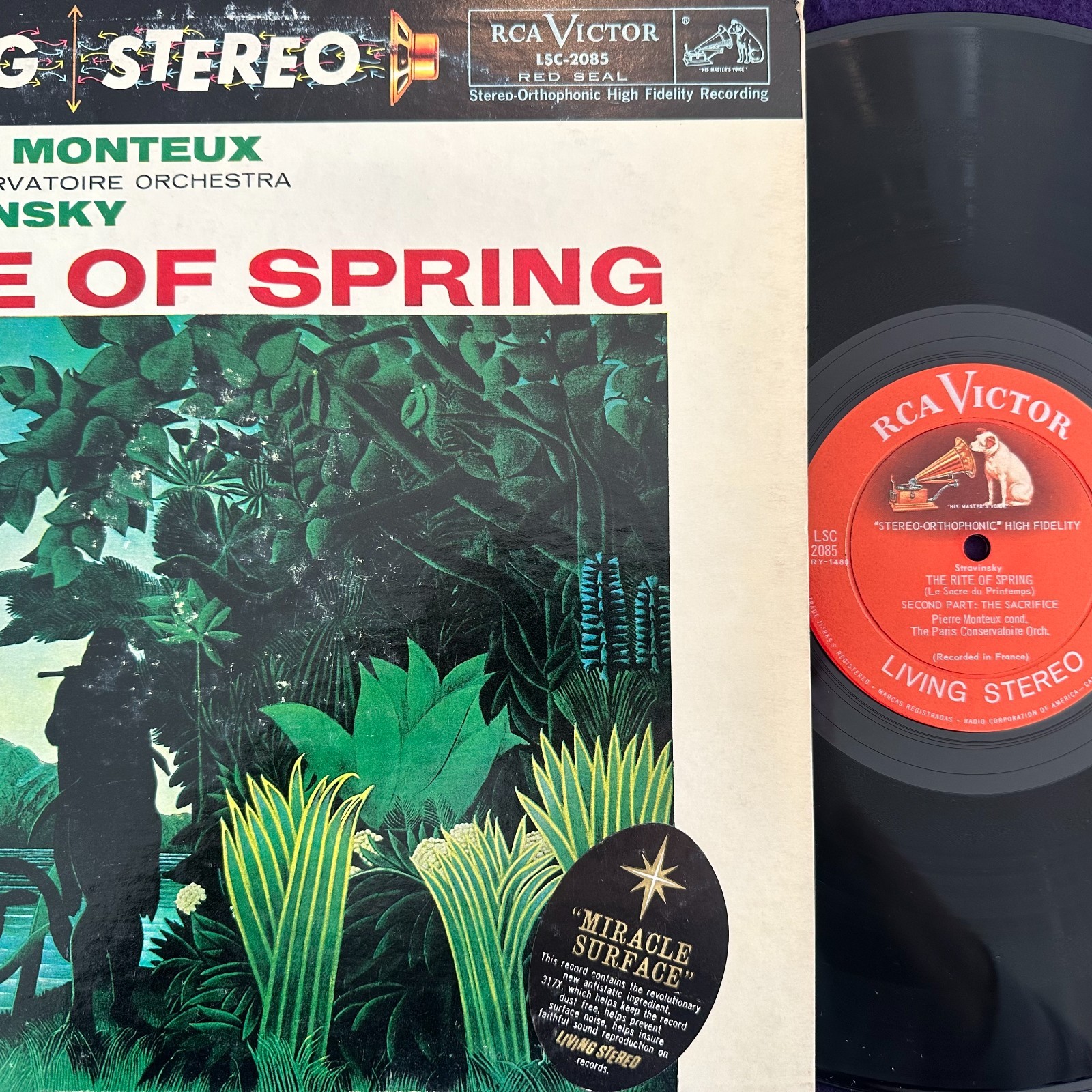 Promo NM ~ STRAVINSKY Rite of Spring MONTEUX / Tested RCA LSC 2085 SD Indy 12S