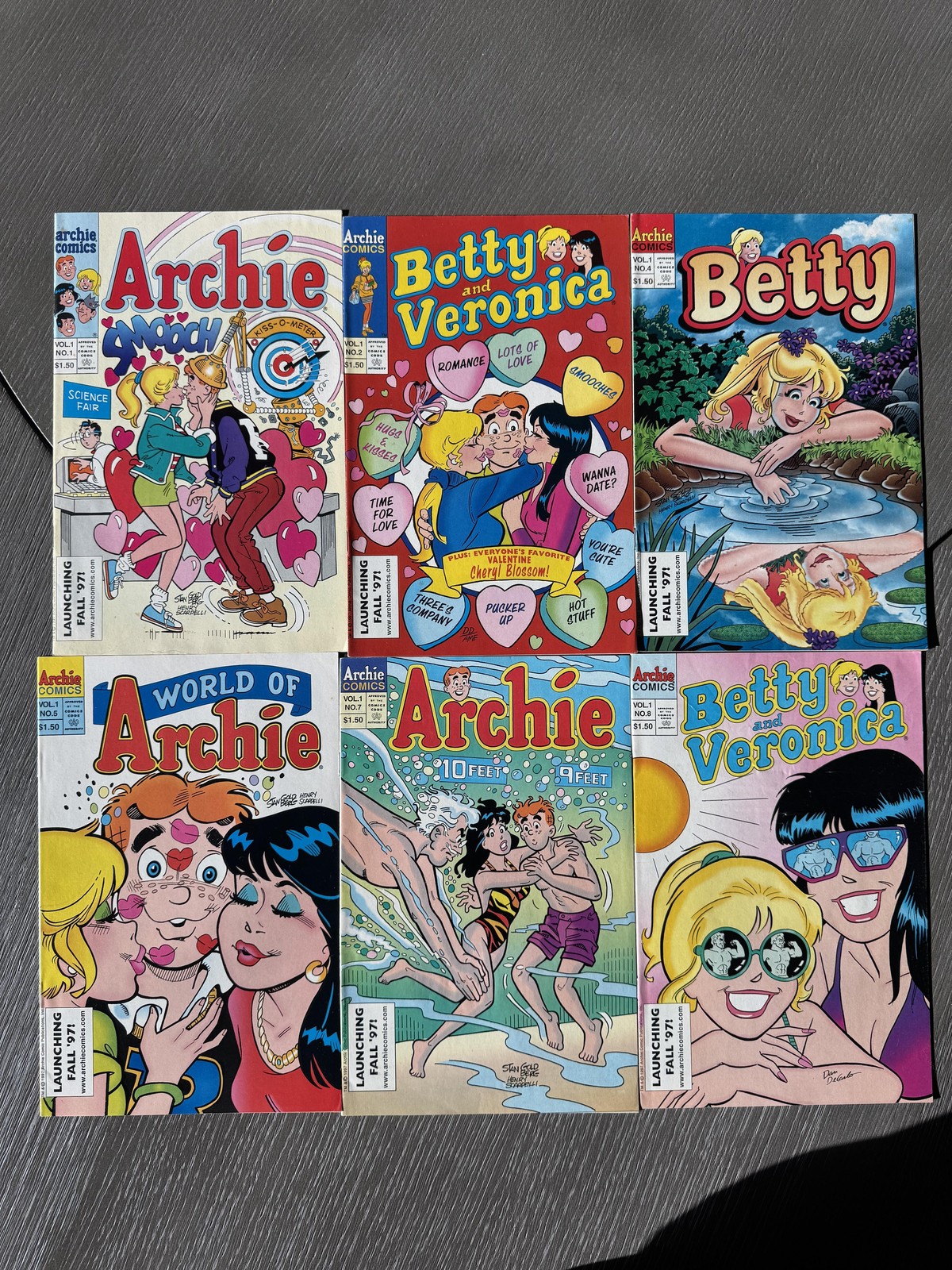 Vintage Archie's Ten Issue Collector's Set 1996 ARCHIE COMICS  #1,2,4,5,7,8
