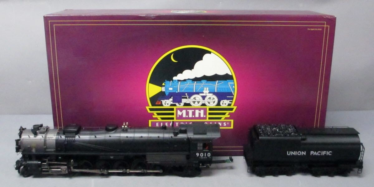 MTH 20-3294-1 UP 4-12-2 9000 Steam Engine & Tender #9010 w PS2 (Hi-Rail Wheels)