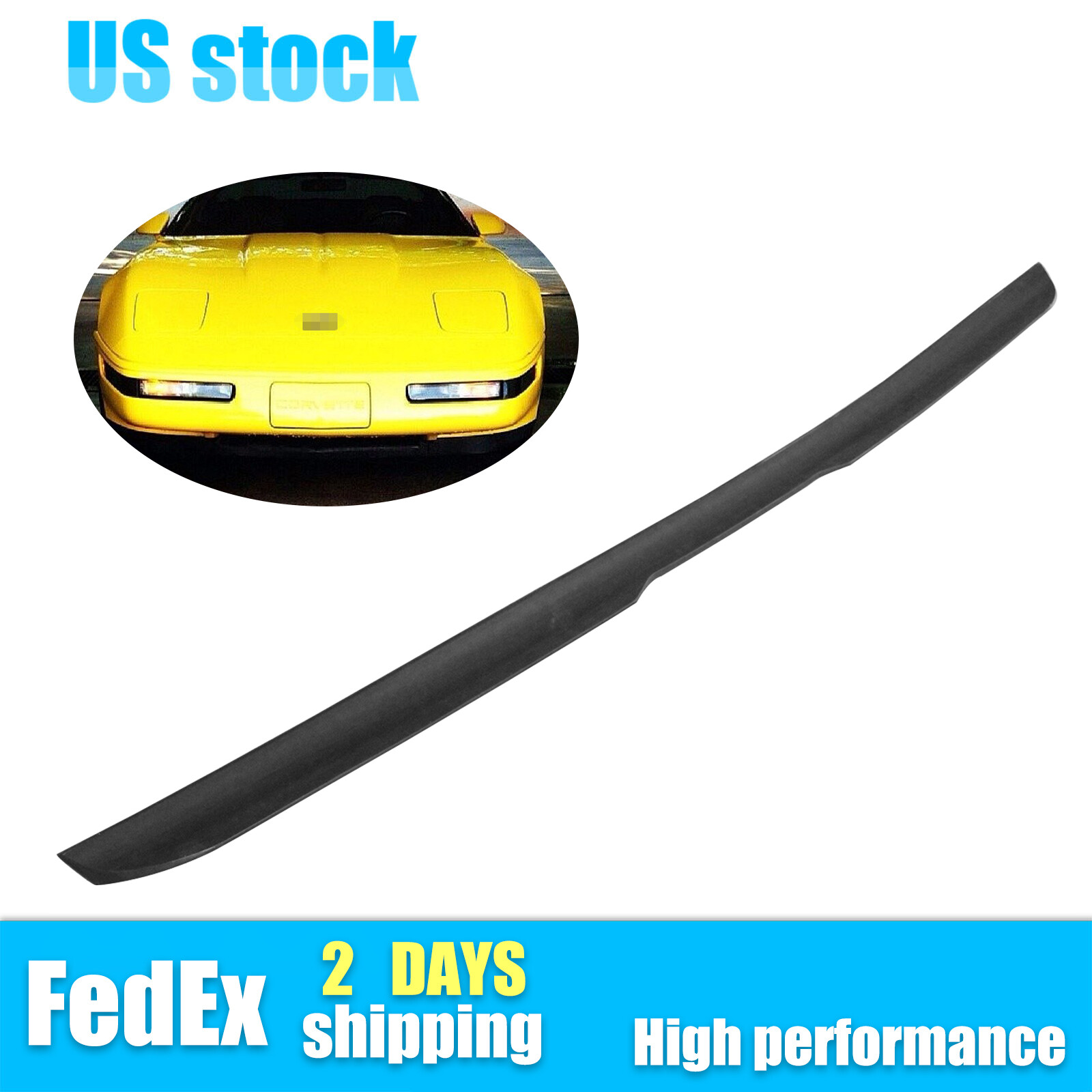 New Trunk Spoiler Duckbill Wing Rear For 1984-1996 Chevy Corvette C4 2-Door 5.7L