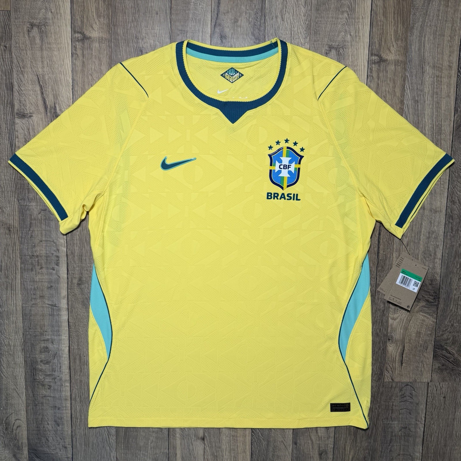 NWT Brazil National Team 2026 World Cup Authentic Match Aero-Fit Home Jersey XL NWT Brazil National Team 2026 World Cup Authentic Match Aero-Fit Home Jersey XL