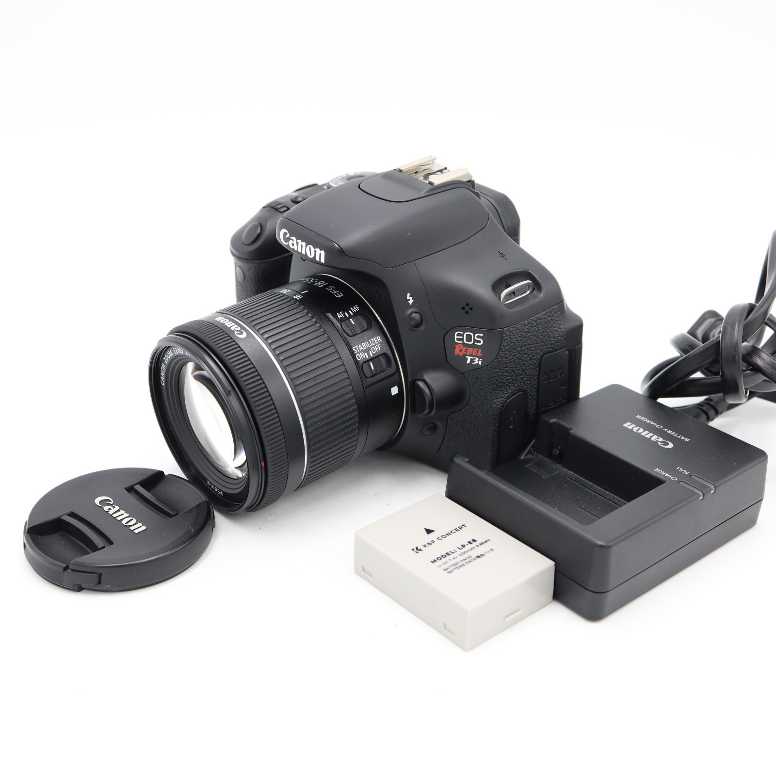Canon EOS Rebel T3i DSLR camera with EF-S 18-55mm lens *USED*