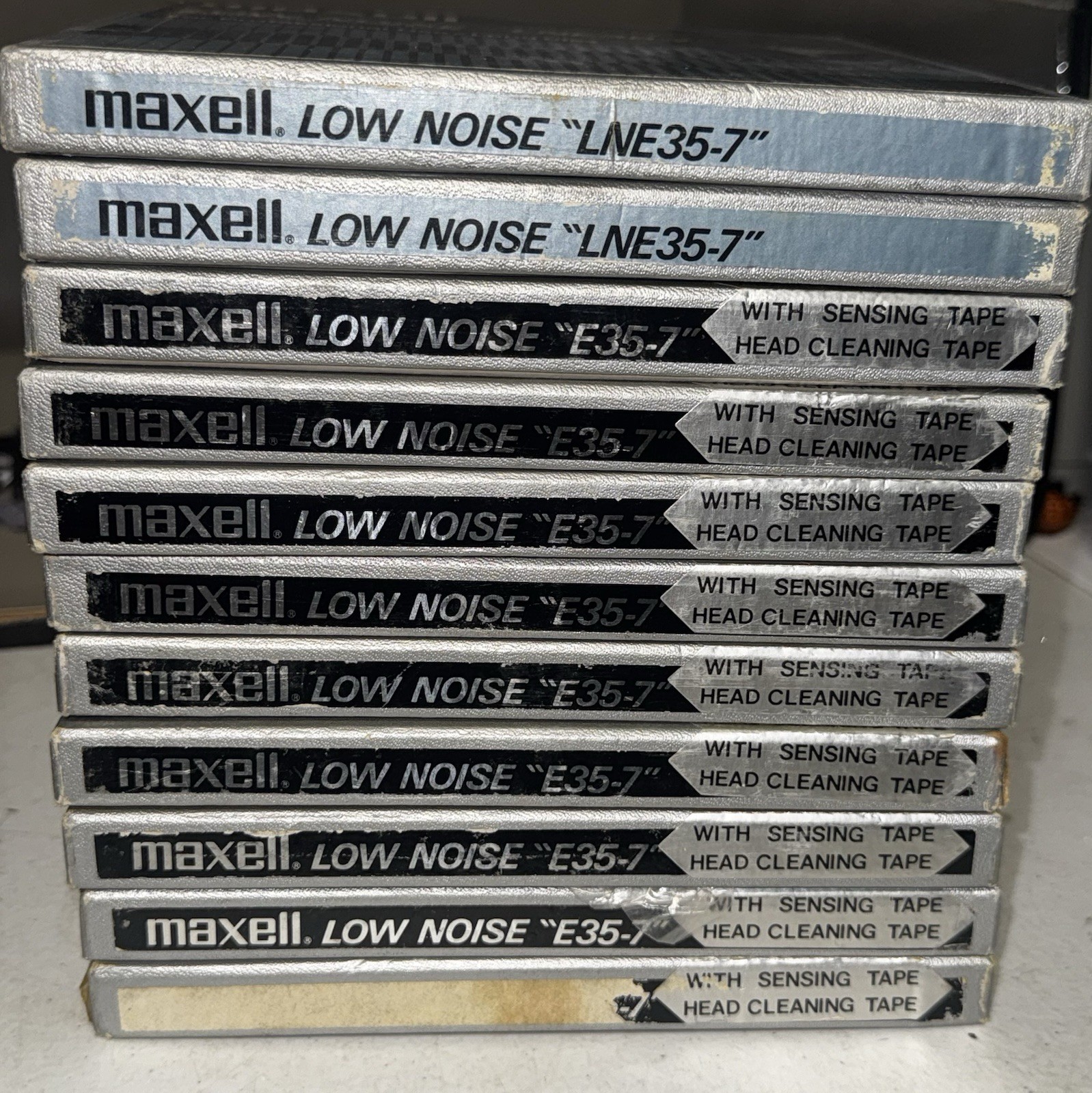 Lot Of 11 Maxwell Low Noise LNE35-7 & E35-7 Used 7” Reels.  Rock & Country