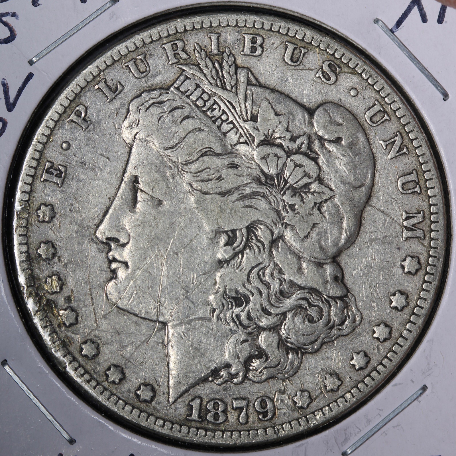 1879-S REV 78 Morgan Silver Dollar XF E381 VIYLU