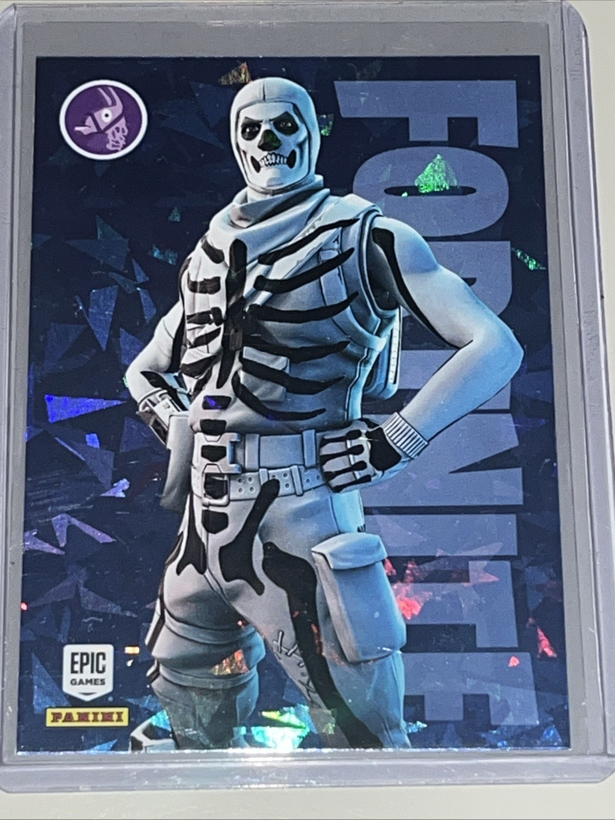 2021 Panini Fortnite Series 3 Skull Trooper Inverted #174 Cracked Ice