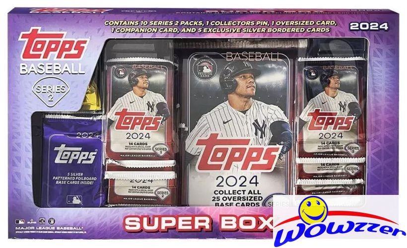 2024 Topps Series 2 Baseball EXCLUSIVE Factory Sealed SUPER Box-147 New Cards