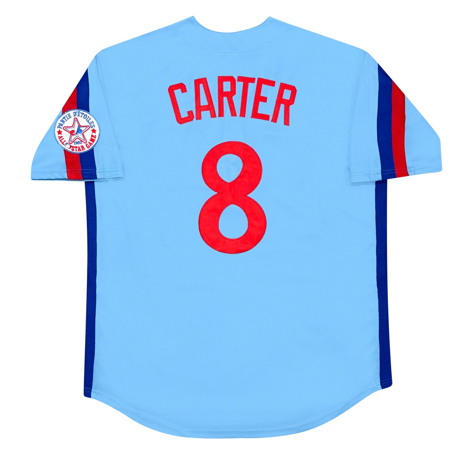 Gary Carter 1982 Montreal Expos Cooperstown Men's Blue Jersey w/ All Star Patch Gary Carter 1982 Montreal Expos Cooperstown Men's Blue Jersey w/ All Star Patch
