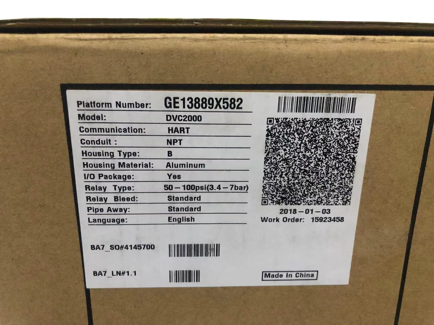 DVC2000 New FISHER DVC2000 Single-Acting Non-Feedback Valve Positioner DVC2000