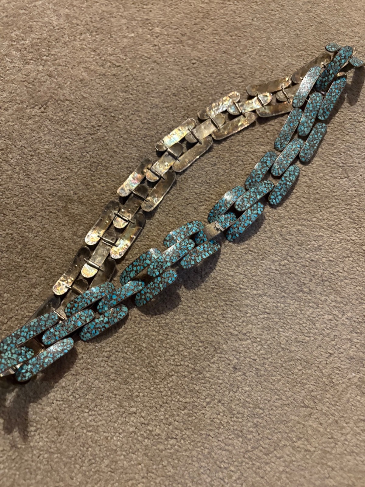 Navajo Silver turquoise . belt