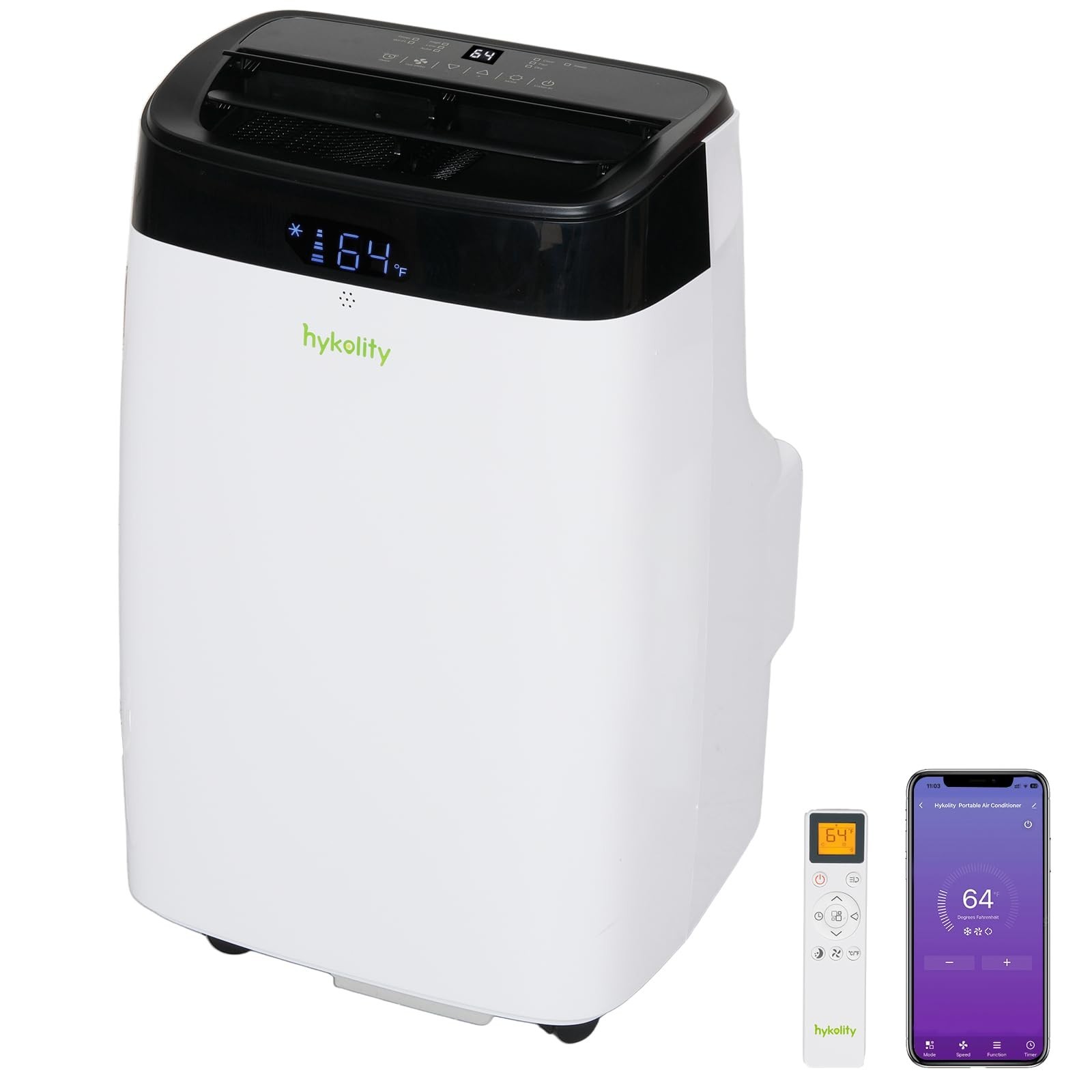 Hykolity 10,000 BTU Portable Air Conditioners WiFi Enabled 450 sq. ft