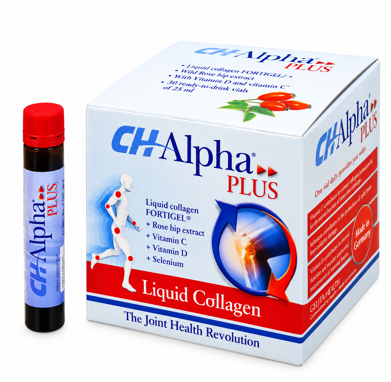 CH-Alpha Plus Liquid Collagen FORTIGEL Joint Cartilage Support 30 Vials