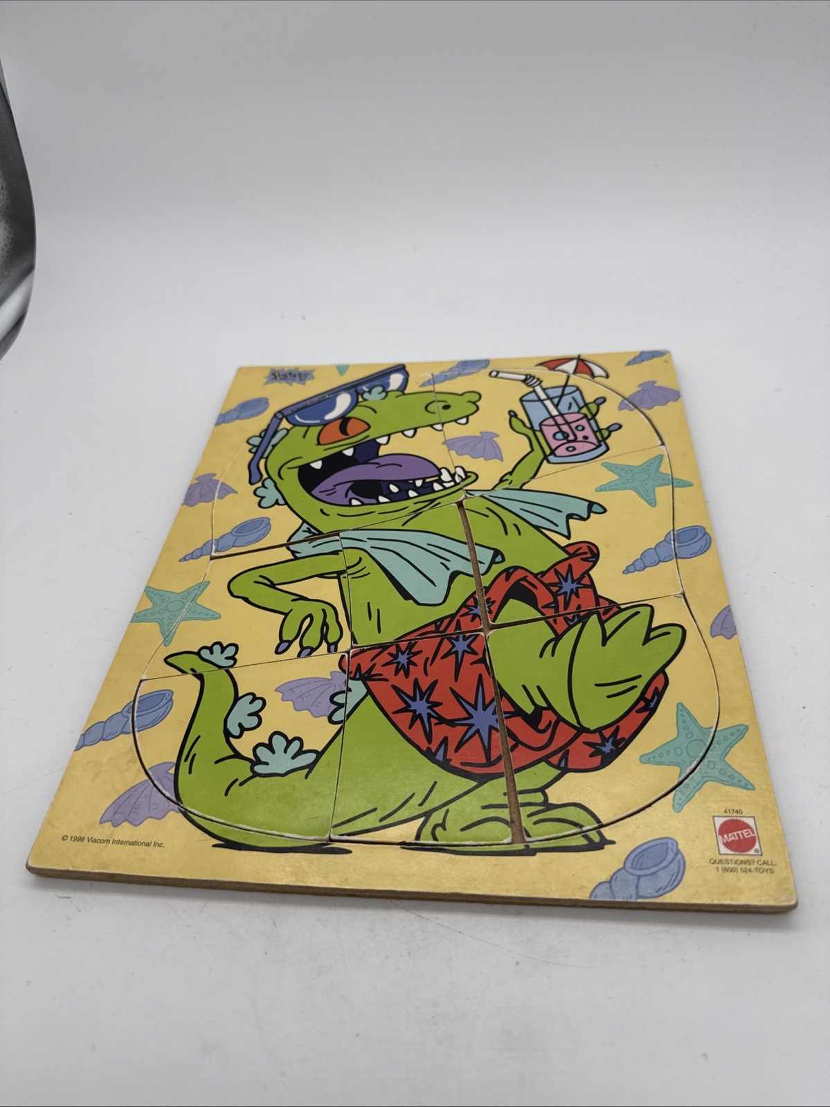 Vintage Wooden Puzzle Rugrats Reptar Summer Sea Shells Vintage Wooden Puzzle Rugrats Reptar Summer Sea Shells
