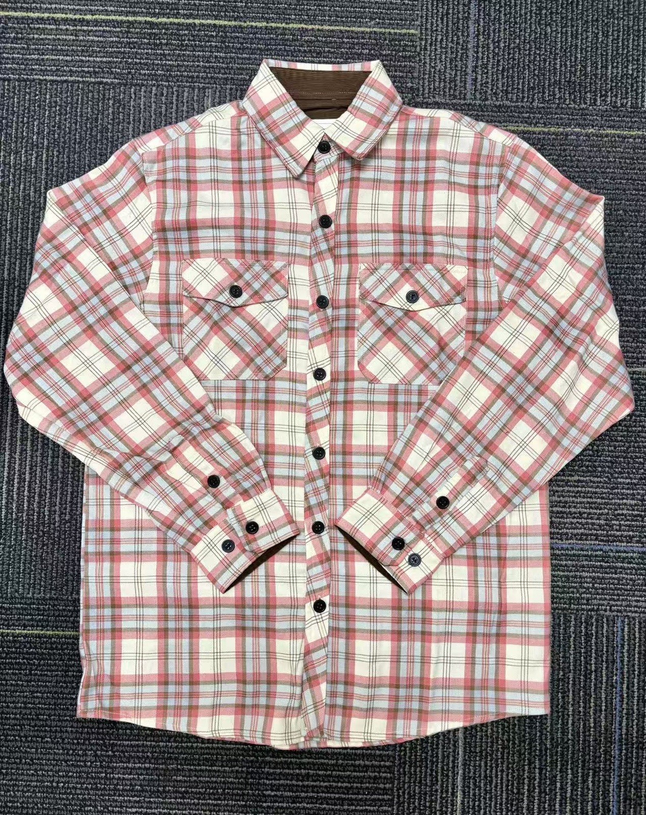Long Sleeve Button Shirt Men\'s Size XL Flannel Cotton Blend Long Sleeve Button Shirt Men\'s Size XL Flannel Cotton Blend