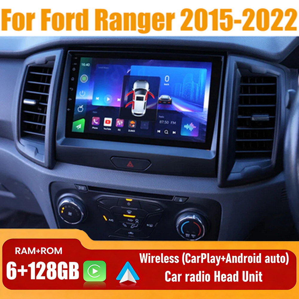 9\'\' Wireless Carplay Android Auto Head Unit Car Radio For Ford Ranger 2015-2022