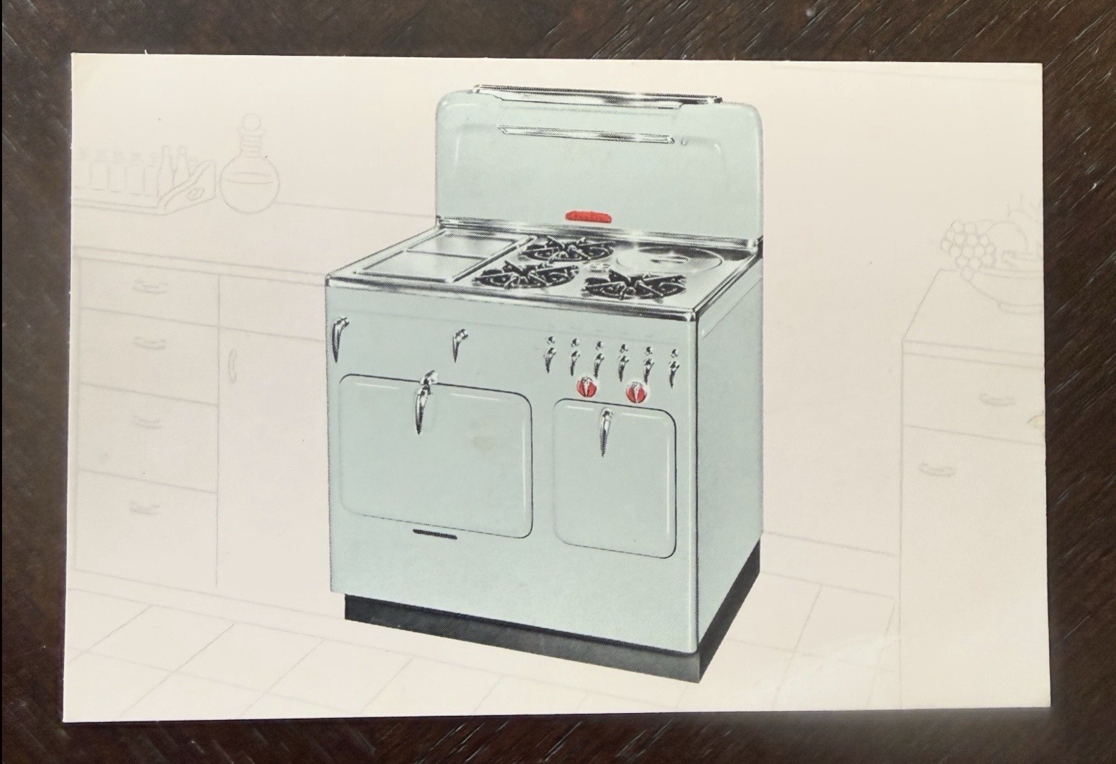 Vintage Chambers C Model Stove Range Original Postcard Rare Vintage Chambers C Model Stove Range Original Postcard Rare