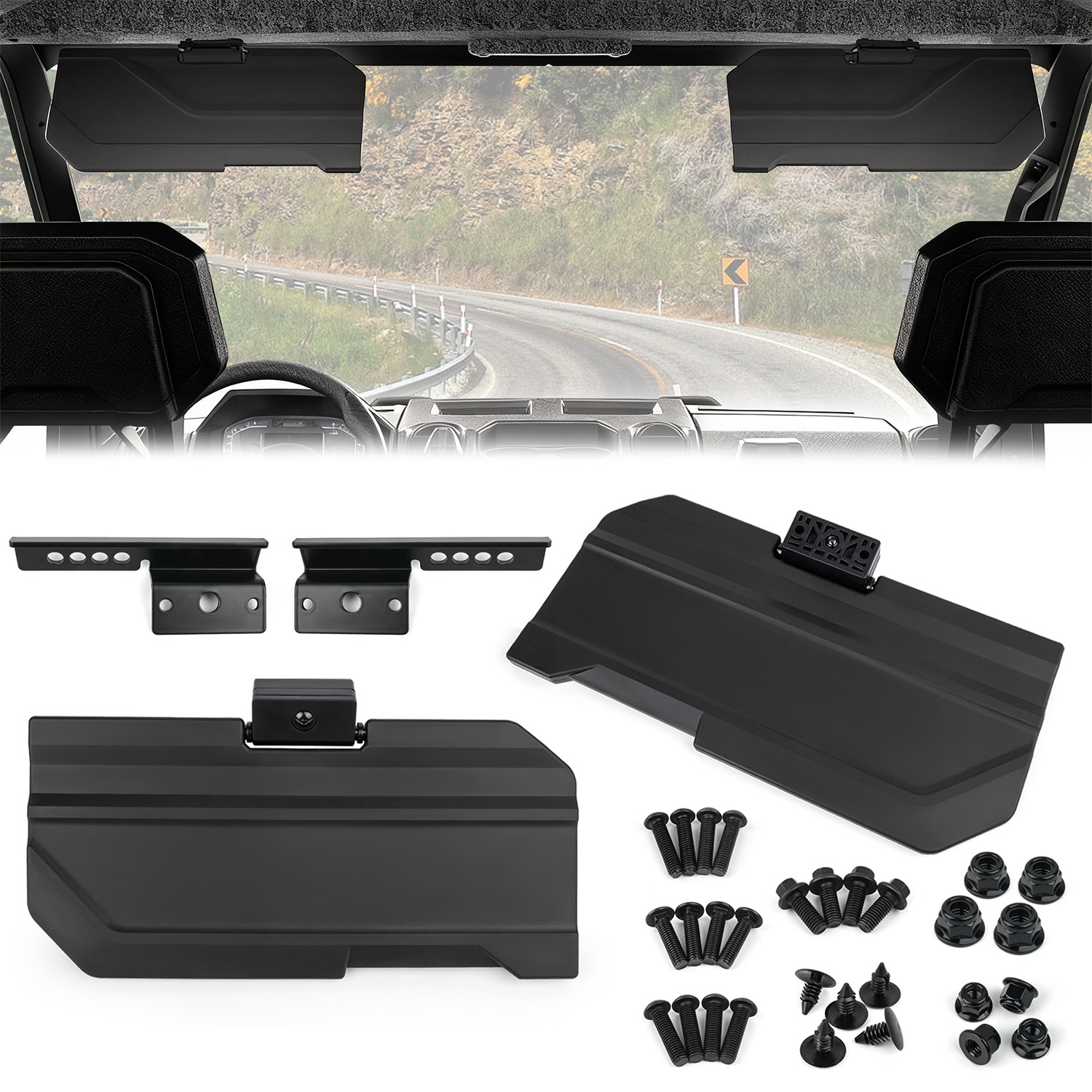 2890288 Sun Visors Kit for 2018-2025 Ranger XP 1000 ,2022-2024 RANGER SP 570