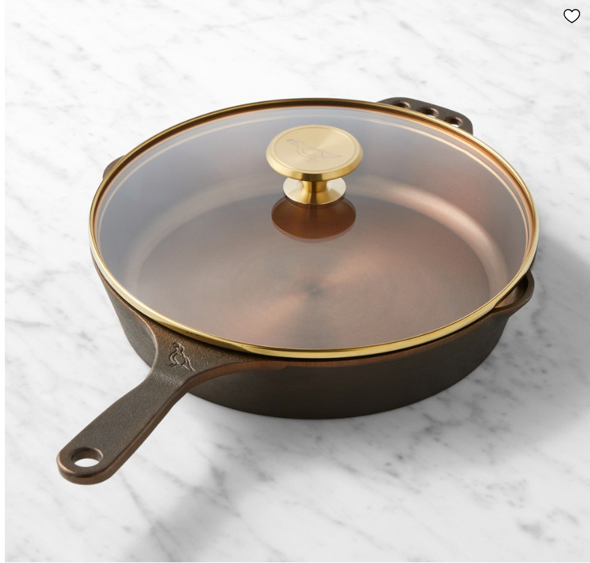 Smithey Seasoned Cast Iron Classic Skillet with Lid Heavy Duty Frying Pan Smithey Seasoned Cast Iron Classic Skillet with Lid Heavy Duty Frying Pan
