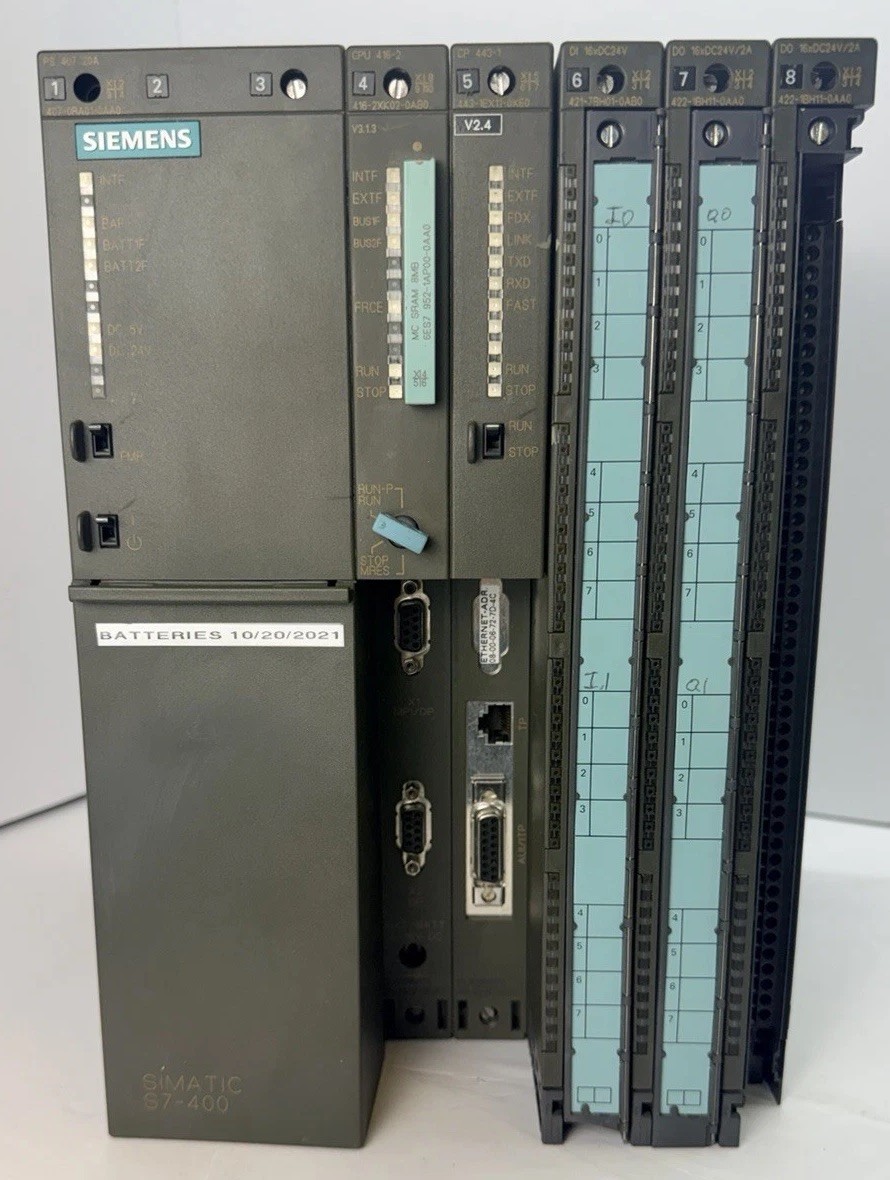 Siemens S7-400 Rack Assembly CPU 416-2 DP 6ES7416-2XK02-0AB0 8MB SRAM PS407 20A