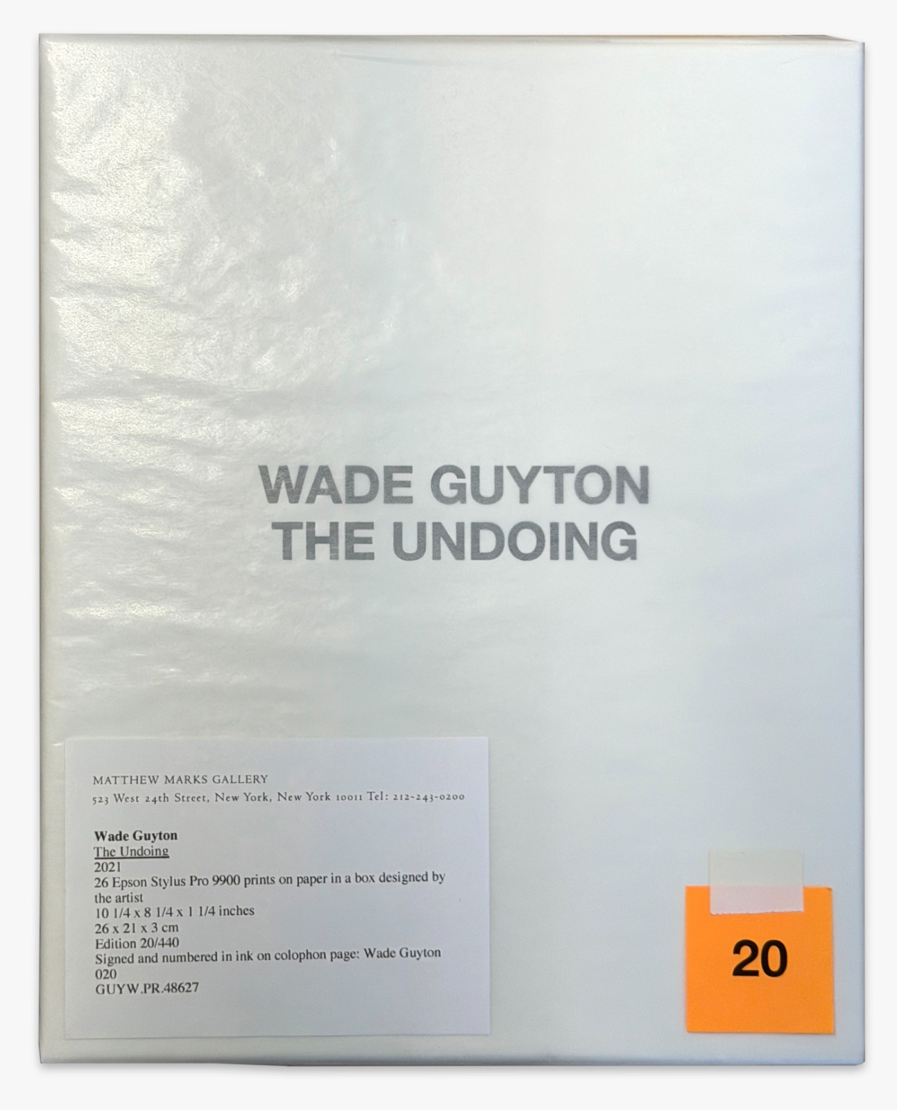 Wade Guyton: The Undoing (Complete Box Set) Wade Guyton: The Undoing (Complete Box Set)