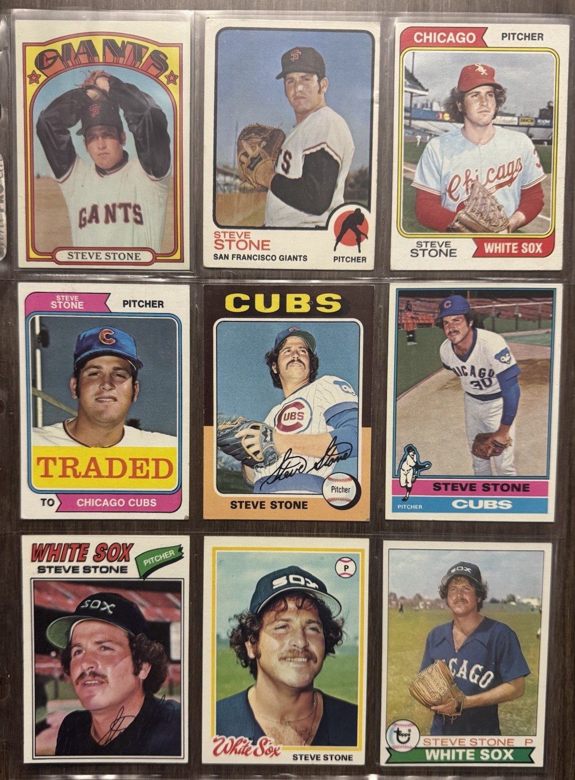 Steve Stone Nine Card Lot ( Topps 72’ 73’ 74’ 75’ included )