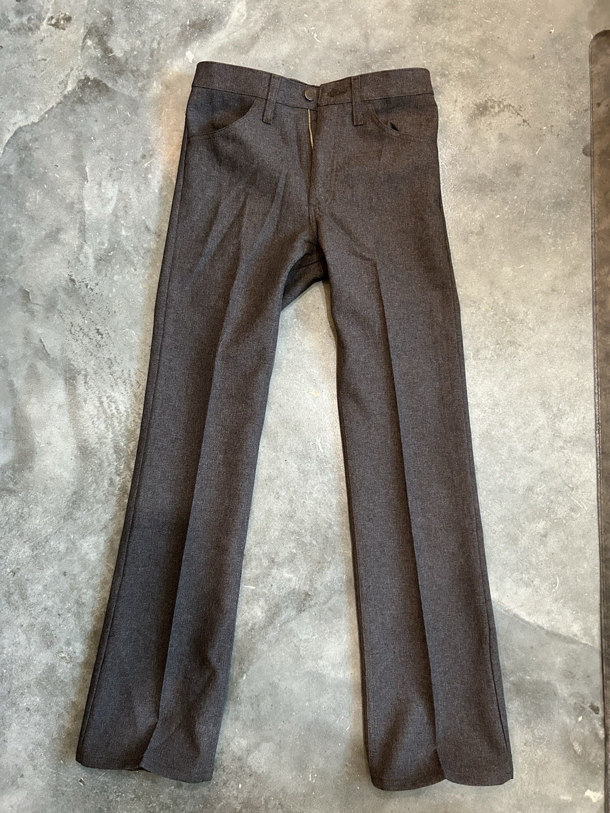 Wrangler Wrancher Men’s Dress Jeans Western Slacks Brown 29x32