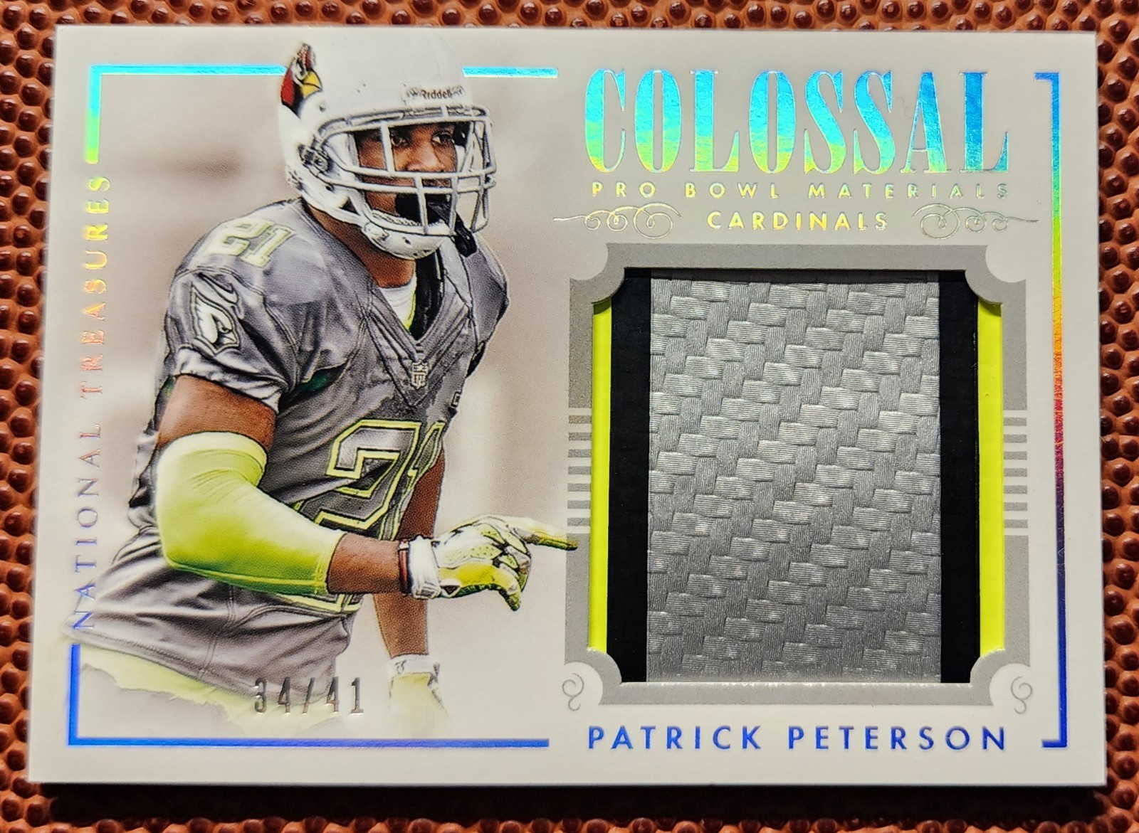 PANINI 2014 NATIONAL TREASURES PATRICK PETERSON CPB-PA PRO BOWL /41