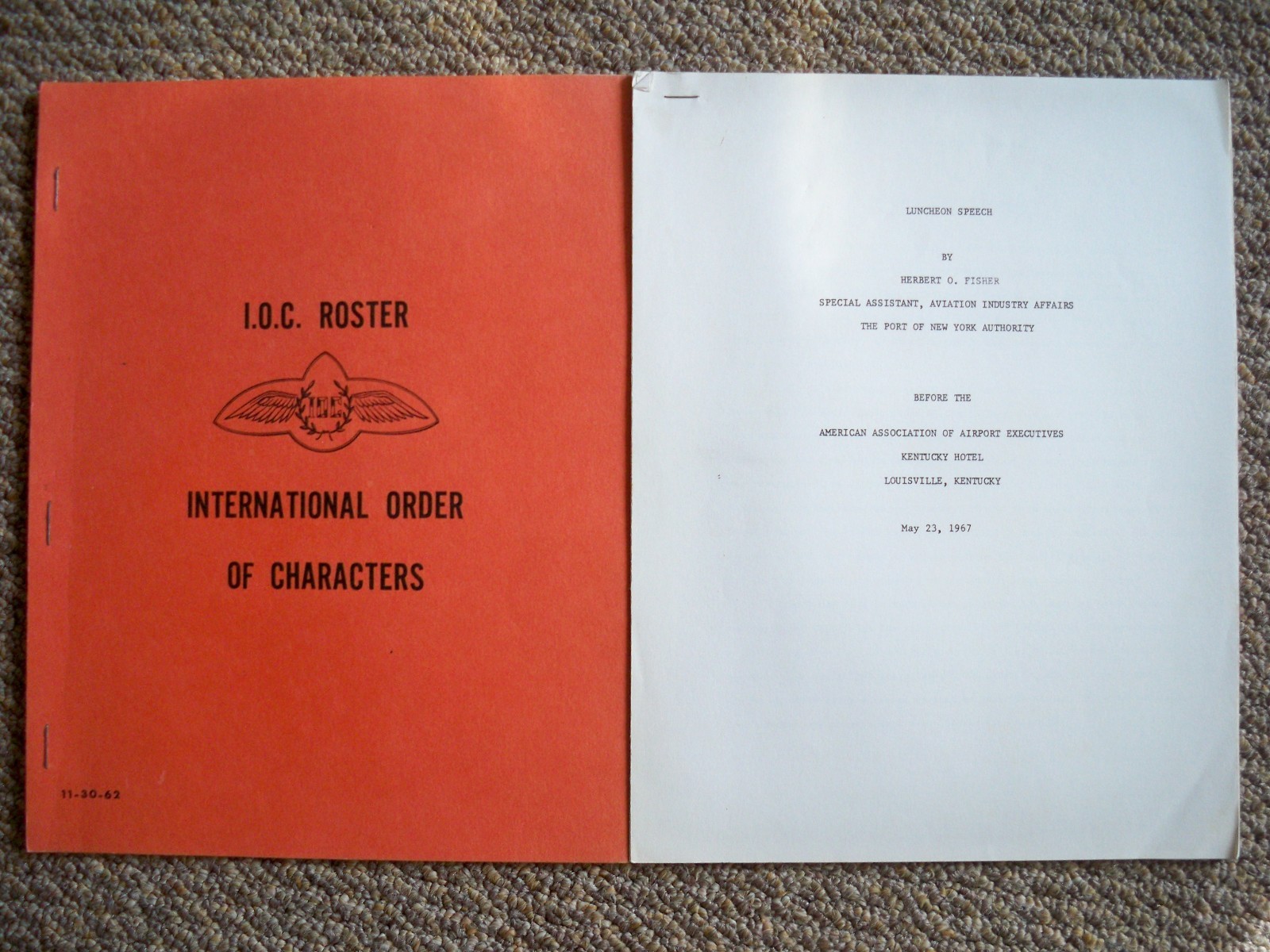 International Order Of Characters Meeting Yearbook & Program Aviation History International Order Of Characters Meeting Yearbook & Program Aviation History