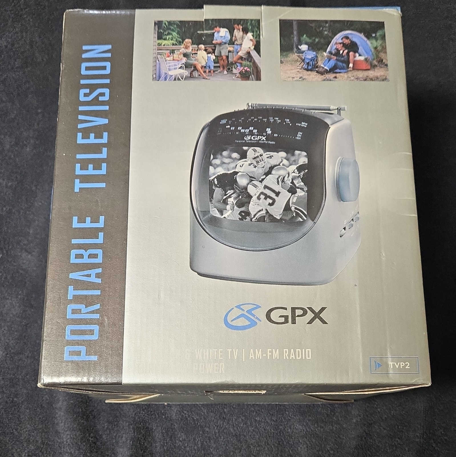 GPX TVP2 5in Portable Black & White GPX TVP2 5in Portable Black & White