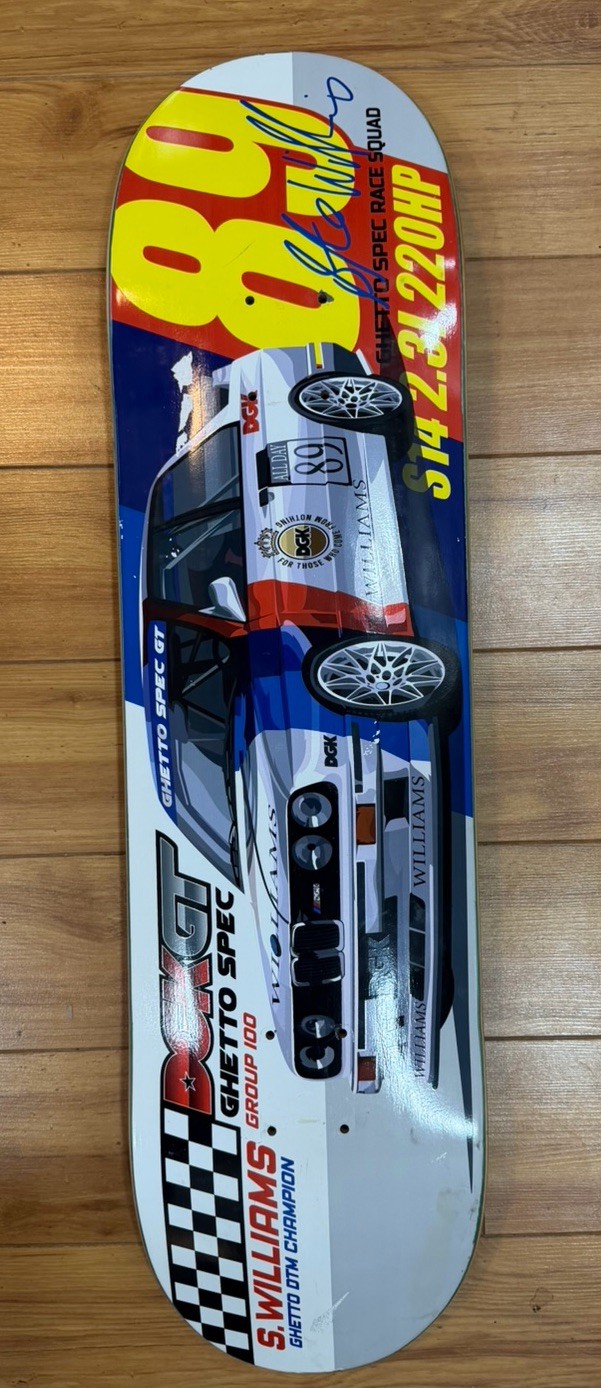 RARE SIGNED Stevie Williams DGK GT Ghetto Spec Group 100 Skateboard Deck RARE SIGNED Stevie Williams DGK GT Ghetto Spec Group 100 Skateboard Deck