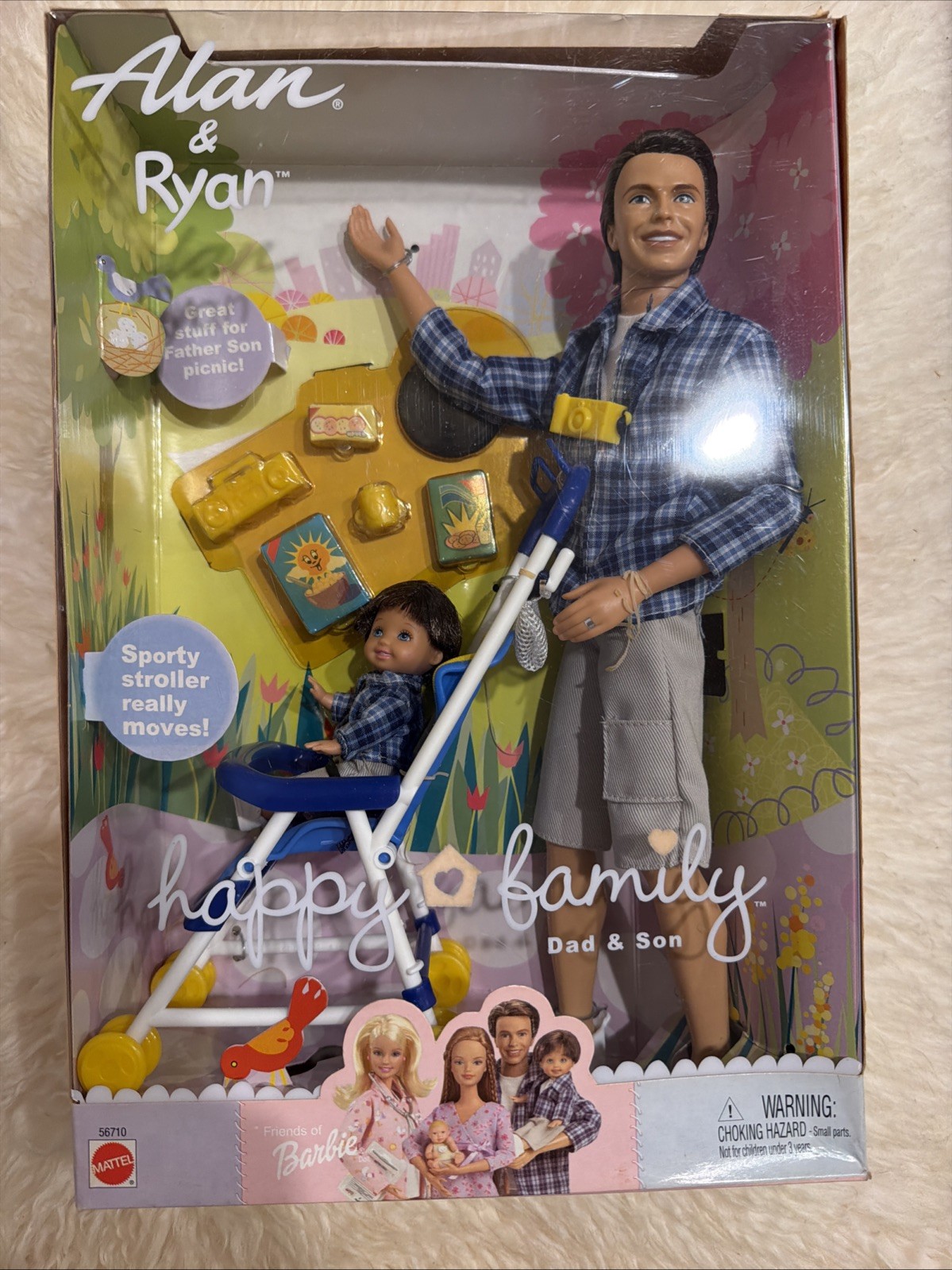 Mattel Barbie Happy Family Alan & Ryan Dolls 2002 Dad and Son NRFB #56710 Mattel Barbie Happy Family Alan & Ryan Dolls 2002 Dad and Son NRFB #56710