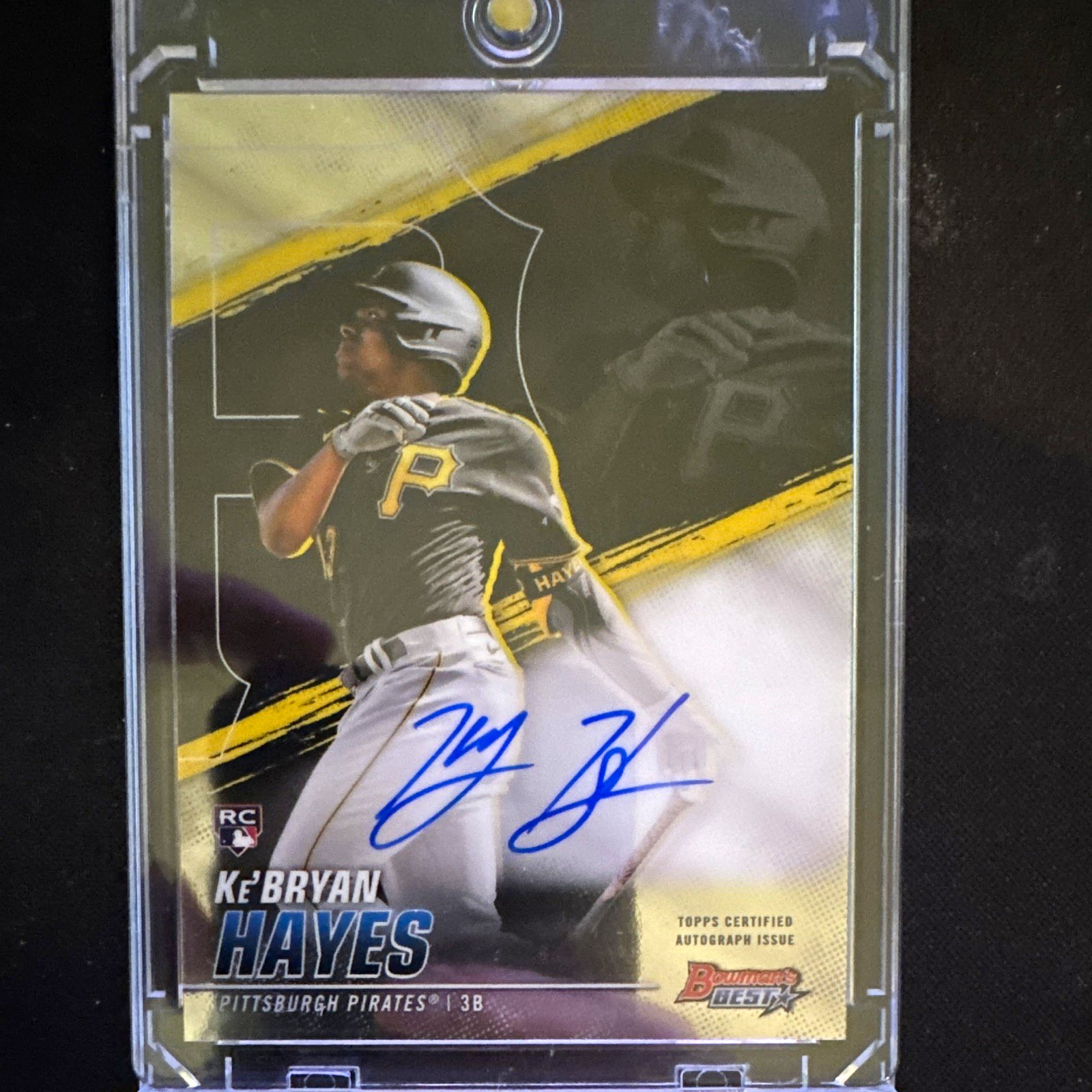 Topps 2021 Bowman\'s Best Ke\'Bryan Hayes #B21-KHA RC Auto Pirates Insert