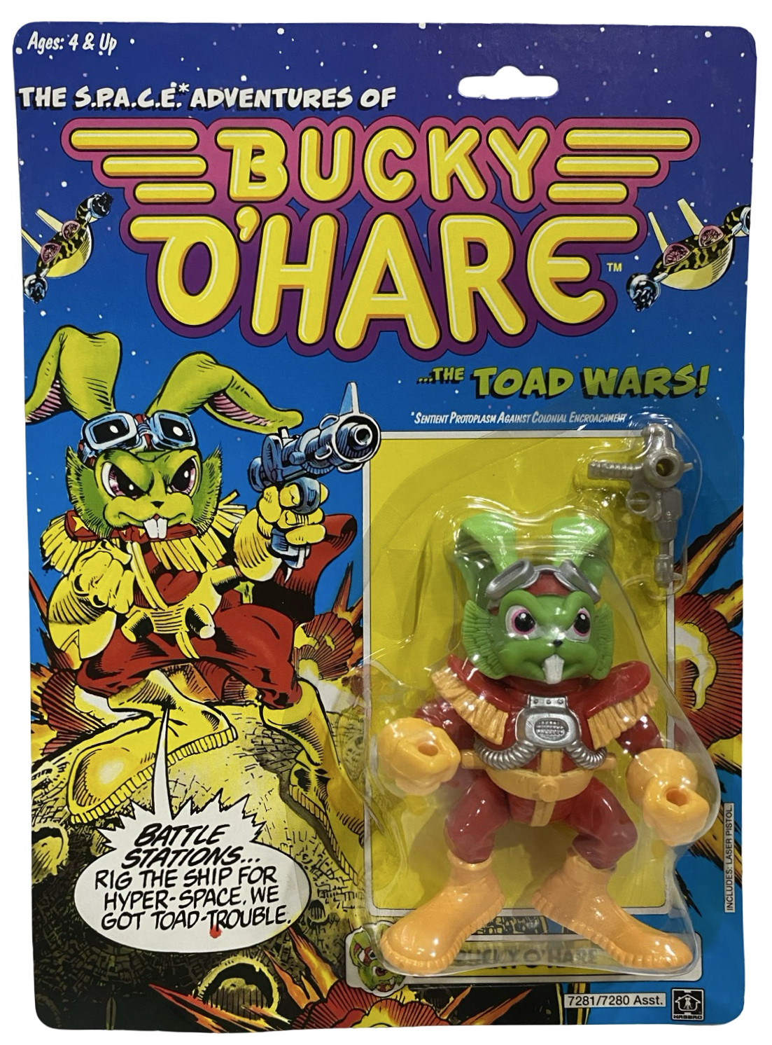 Bucky O\'Hare Vtg 1990 Action Figure NEW S.P.A.C.E. Adventures of Toad Wars SPACE