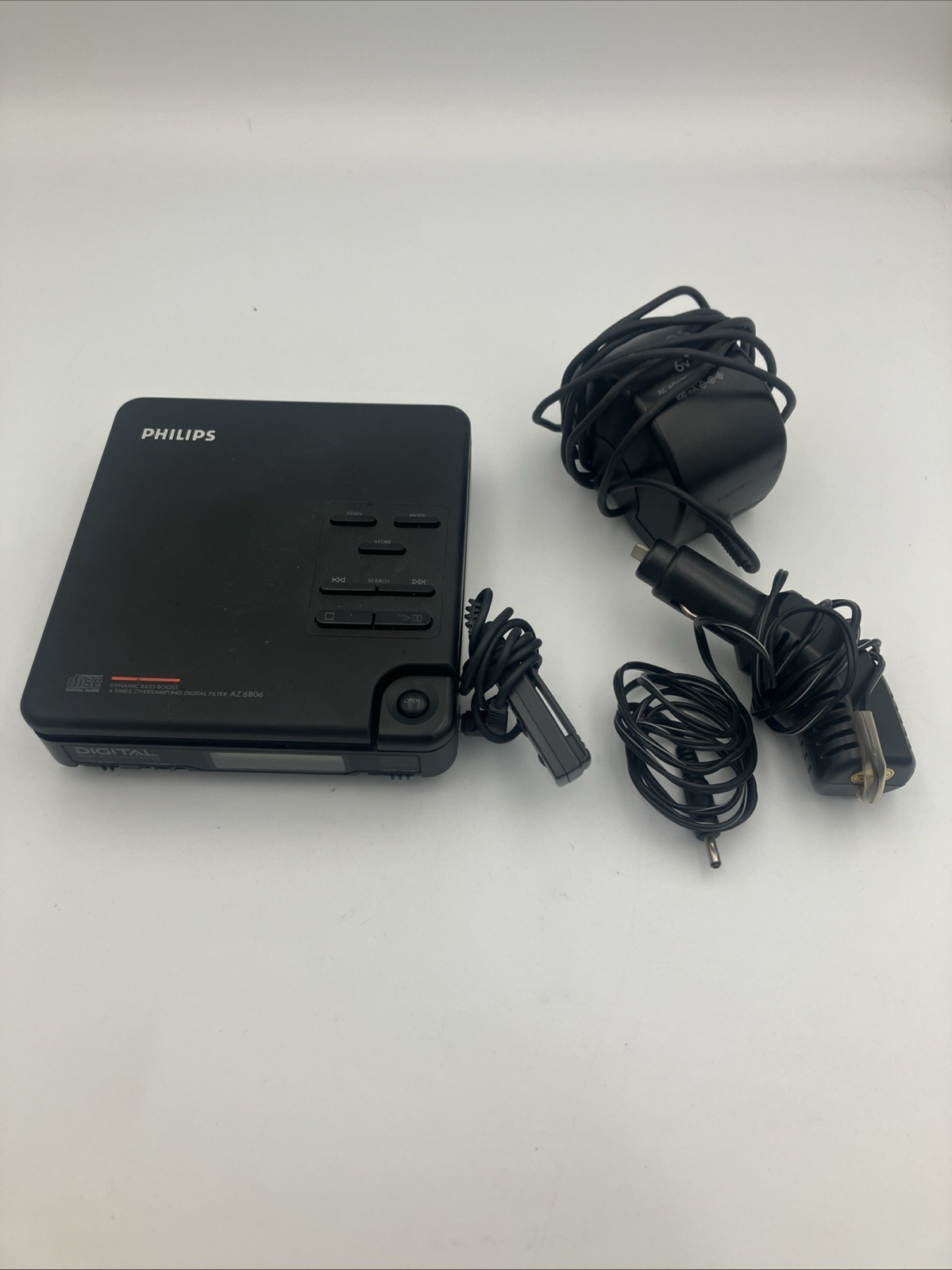 Phillips AZ 6806 Portable Personal Compact Disc Player As Is