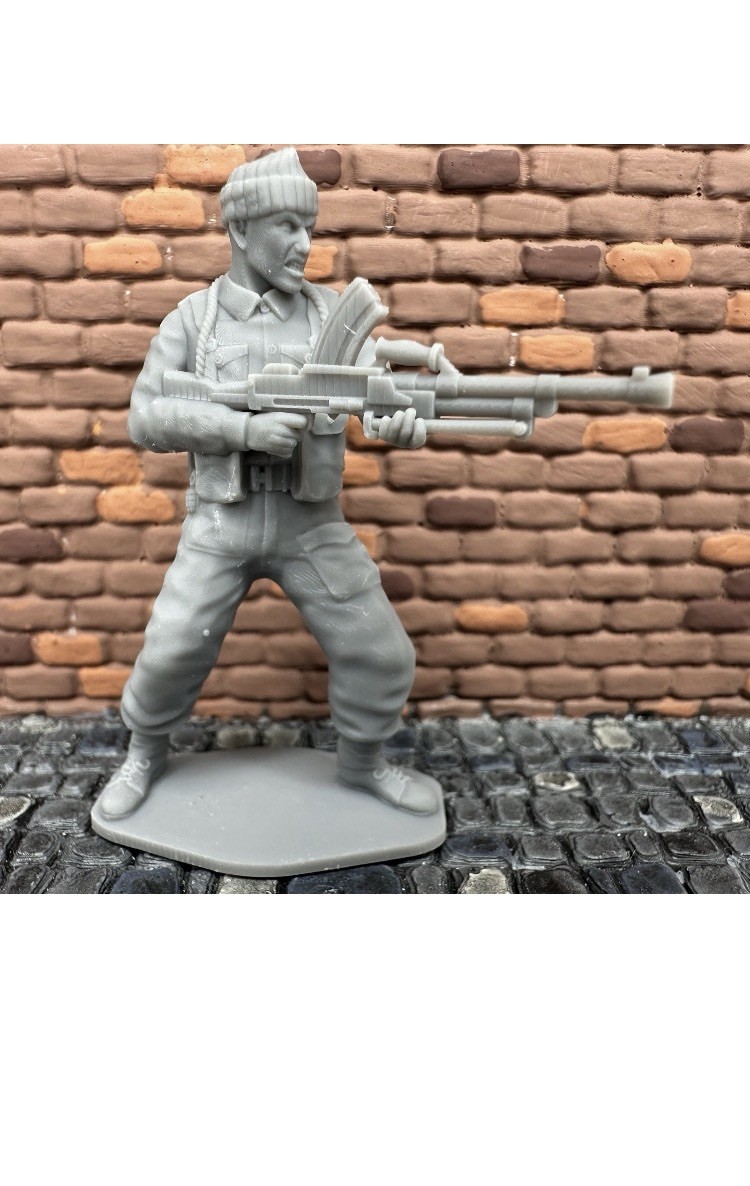 World War 2 British Commando & Bren Machine Gun 3D Toy Soldier 1/32 WW2 Figure World War 2 British Commando & Bren Machine Gun 3D Toy Soldier 1/32 WW2 Figure