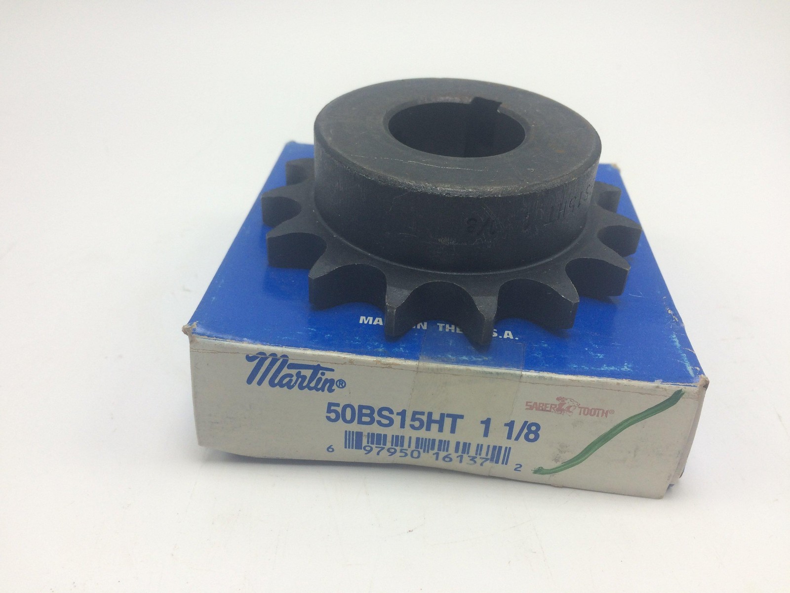 Martin 50BS15HT 1-1/8 Saber Roller Chain Sprocket, 15-Tooth 1-1/8\