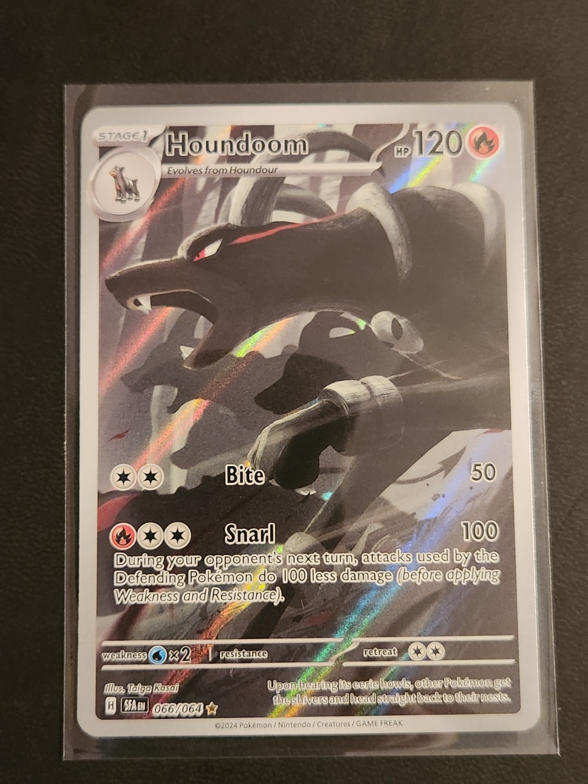 Houndoom 66/64 Shrouded Fable Special Illustration Rare Pokemon