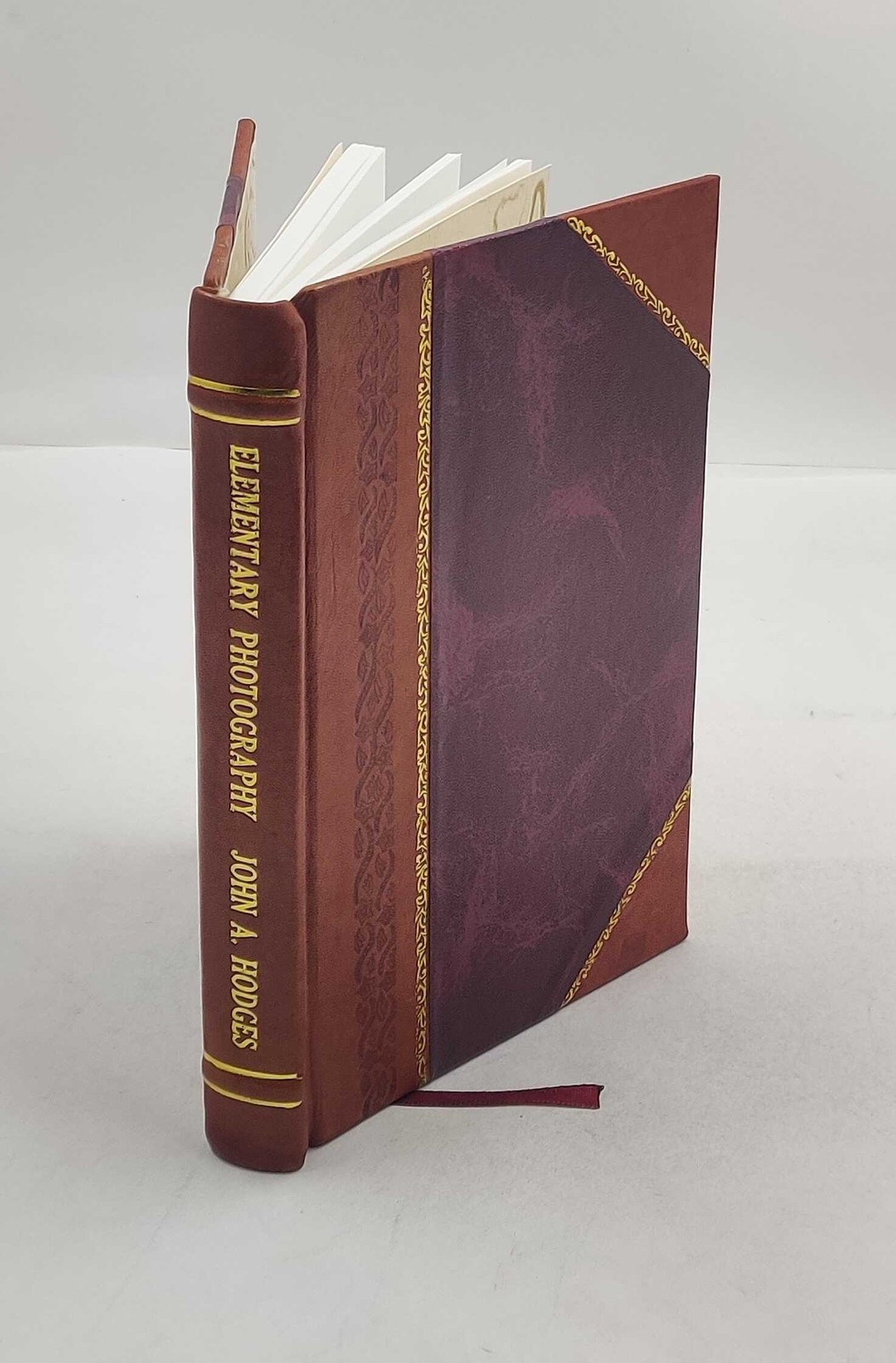 Elementary photography 1894 by John A Hodges [Leather Bound]