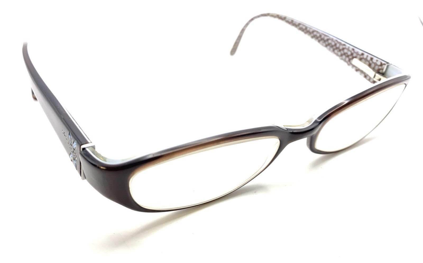 Coach Annabel 530 Brown Slim Oval Eyeglasses Frames 135 Designer Women Classic